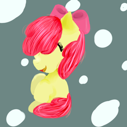 Size: 5000x5000 | Tagged: safe, artist:warriorcatsgeek, imported from derpibooru, apple bloom, earth pony, pony, female, filly, solo