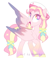 Size: 1542x1719 | Tagged: safe, artist:memengla, imported from derpibooru, oc, oc:memengla, pegasus, pony, base used, solo