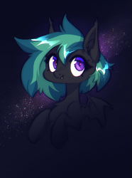 Size: 663x893 | Tagged: safe, artist:vincher, imported from derpibooru, oc, oc only, oc:moonlight mist, bat pony, pony, bat pony oc, bat wings, nonbinary, solo, wings