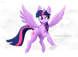 Size: 1600x1174 | Tagged: safe, artist:nightfury2020, imported from derpibooru, twilight sparkle, alicorn, pony, >:3, abstract background, female, mare, solo, spread wings, twilight sparkle (alicorn), wings