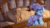 Size: 854x480 | Tagged: safe, edit, imported from derpibooru, trixie, 4de, animated, bed, cape, clothes, hat, plushie, randy newman, sound, toy story, trixie plushie, trixie's cape, trixie's hat, uberduck.ai, webm, you've got a friend in me