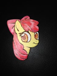 Size: 780x1040 | Tagged: safe, artist:megabait, imported from derpibooru, apple bloom, earth pony, pony, craft, handmade, magnet