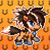 Size: 1024x1024 | Tagged: safe, artist:tony yotes, artist:yotes games, artist:yotesmark, imported from derpibooru, oc, oc only, oc:bucktina, pony, wolf, battle gem ponies, eeveelution, fighter, furry, pixel art, pokémon, ponymon, solo, tail