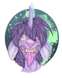 Size: 800x1000 | Tagged: safe, artist:bluet0ast, imported from derpibooru, oc, oc only, oc:razzle frazzle, pony, unicorn, bust, ear fluff, floppy ears, horn, male, open mouth, sharp teeth, simple background, solo, stallion, teeth, transparent background, unicorn oc