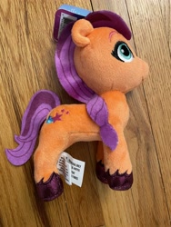 Size: 3024x4032 | Tagged: safe, imported from derpibooru, photographer:errant_harpy, sunny starscout, earth pony, pony, female, g5, irl, mare, my little pony: a new generation, photo, plushie, toy