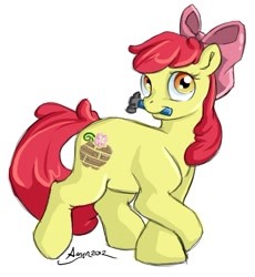 Size: 446x485 | Tagged: safe, artist:chaoskirin, imported from derpibooru, apple bloom, earth pony, pony, alternate cutie mark, alternative cutiemark, cutie mark, female, filly, hammer, solo