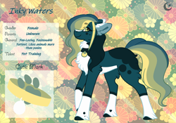 Size: 3500x2454 | Tagged: safe, artist:nobleclay, imported from derpibooru, oc, oc only, oc:inky waters, earth pony, pony, female, high res, mare, solo