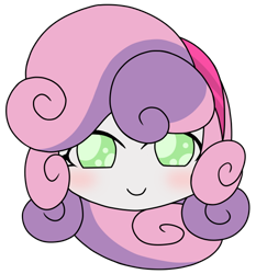 Size: 576x617 | Tagged: safe, artist:batipin, imported from derpibooru, part of a set, sweetie belle, equestria girls, head only, simple background, solo, transparent background