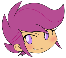 Size: 652x574 | Tagged: safe, artist:batipin, imported from derpibooru, part of a set, scootaloo, equestria girls, head only, simple background, snaggletooth, solo, transparent background