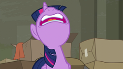 Size: 1280x720 | Tagged: safe, imported from derpibooru, screencap, twilight sparkle, alicorn, pony, season 6, the saddle row review, female, gums, mare, nose in the air, open mouth, solo, twilight sparkle (alicorn)