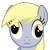 Size: 1800x1800 | Tagged: safe, artist:brisineo, derpy hooves, pegasus, pony, bust, featured image, female, frown, looking at you, mare, portrait, simple background, solo, transparent background