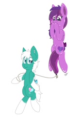 Size: 836x1280 | Tagged: safe, artist:cuddle_cruise, imported from derpibooru, oc, oc only, oc:emilia starsong, balloon pony, inflatable pony, pegasus, pony, balloon, balloon fetish, bipedal, blush sticker, blushing, commission, cute, fetish, floating, heart eyes, helium, inflatable, shy, string, wingding eyes, ych example, your character here