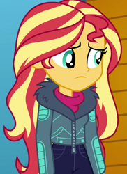 Size: 521x716 | Tagged: safe, imported from derpibooru, screencap, sunset shimmer, equestria girls, equestria girls series, holidays unwrapped, spoiler:eqg series (season 2), cropped, solo, winter break-in