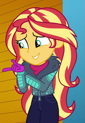 Size: 471x681 | Tagged: safe, imported from derpibooru, screencap, sunset shimmer, equestria girls, equestria girls series, holidays unwrapped, spoiler:eqg series (season 2), cropped, solo, winter break-in