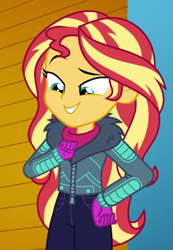 Size: 471x681 | Tagged: safe, imported from derpibooru, screencap, sunset shimmer, equestria girls, equestria girls series, holidays unwrapped, spoiler:eqg series (season 2), cropped, solo, winter break-in