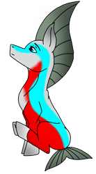 Size: 2012x3632 | Tagged: safe, artist:agdapl, imported from derpibooru, oc, oc only, sea pony, high res, male, seapony oc, simple background, smiling, solo, transparent background