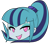 Size: 726x640 | Tagged: safe, artist:batipin, imported from derpibooru, part of a set, sonata dusk, equestria girls, bedroom eyes, blushing, flirting, flirty, head only, open mouth, simple background, solo, transparent background