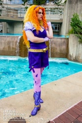 Size: 667x1000 | Tagged: safe, artist:littleprofessorproductions, artist:shelbeanie, imported from derpibooru, adagio dazzle, human, bronycon, bronycon 2015, equestria girls, clothes, cosplay, costume, disguise, disguised siren, facebook, irl, irl human, photo