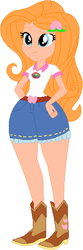 Size: 187x561 | Tagged: safe, artist:selenaede, artist:sturk-fontaine, imported from derpibooru, oc, oc:peach blossom, equestria girls, base used, boots, camp everfree outfits, child bearing hips, clothes, clothes swap, cowboy boots, shoes, simple background, white background, wide hips