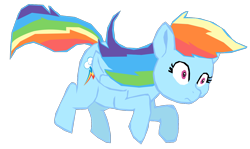 Size: 1280x764 | Tagged: safe, artist:benpictures1, artist:chedx, edit, imported from derpibooru, rainbow dash, pegasus, pony, comic:the storm kingdom, my little pony: the movie, bad end, cute, dashabetes, female, implied tempest shadow, inkscape, mare, shocked, shocked expression, simple background, solo, transparent background, vector
