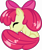 Size: 4500x5412 | Tagged: safe, alternate version, artist:zapplebow, imported from derpibooru, apple bloom, earth pony, pony, eyes closed, female, filly, simple background, smiling, solo, transparent background, vector