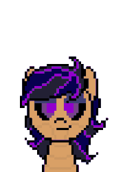 Size: 300x420 | Tagged: safe, artist:nukepony360, imported from derpibooru, oc, oc only, oc:nightglow, android, robot, animated, female, flirting, flirty, mare, pixel art
