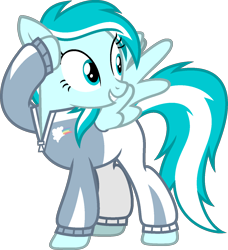 Size: 1269x1393 | Tagged: safe, artist:pegasski, imported from derpibooru, oc, oc only, oc:ocean comet, pegasus, pony, base used, clothes, female, mare, simple background, solo, transparent background, warmup suit