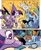 Size: 1055x1296 | Tagged: safe, artist:andypriceart, idw, imported from derpibooru, rainbow dash, spike, twilight sparkle, alicorn, dragon, pegasus, pony, spoiler:comic, spoiler:comic100, avengers: infinity war, butt, circling stars, comic, dizzy, face down ass up, female, first aid kit, floppy ears, mare, mismatched eyes, plot, season 10, tongue out, twilight sparkle (alicorn)