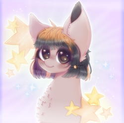 Size: 1010x1000 | Tagged: safe, artist:saltyvity, imported from derpibooru, oc, oc only, earth pony, pony, bust, cute, head, portrait, solo, sparkles, stars