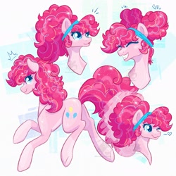 Size: 2048x2048 | Tagged: safe, artist:turtletroutstudios, imported from derpibooru, pinkie pie, pony, alternate hairstyle, high res, solo