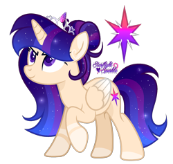 Size: 1660x1572 | Tagged: safe, artist:gloriaartist, artist:starflightsparkleyt, imported from derpibooru, oc, oc only, oc:aurora magic, alicorn, pony, female, mare, offspring, parent:flash sentry, parent:twilight sparkle, parents:flashlight, simple background, solo, transparent background