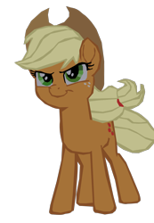 Size: 1280x1854 | Tagged: safe, artist:benpictures1, edit, edited screencap, imported from derpibooru, screencap, applejack, earth pony, pony, my little pony: the movie, applejack's hat, cowboy hat, cute, female, hat, inkscape, jackabetes, mare, simple background, solo, transparent background, vector