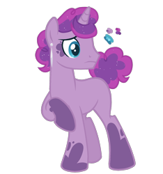 Size: 1500x1600 | Tagged: safe, artist:magicuniclaws, imported from derpibooru, oc, oc only, pony, unicorn, magical lesbian spawn, male, offspring, parent:pinkie pie, parent:princess luna, parents:lunapie, simple background, solo, stallion, transparent background