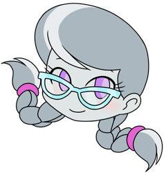 Size: 571x602 | Tagged: safe, alternate version, artist:batipin, imported from derpibooru, part of a set, silver spoon, equestria girls, head only, simple background, solo, transparent background