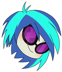 Size: 640x746 | Tagged: safe, alternate version, artist:batipin, imported from derpibooru, part of a set, dj pon-3, vinyl scratch, equestria girls, head only, simple background, solo, transparent background