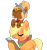 Size: 1280x1374 | Tagged: safe, artist:princess-kitsune-tsu, artist:venomous-cookietwt, imported from derpibooru, applejack, oc, oc:honey jack, pony, base used, clipboard, eyes closed, female, filly, magical lesbian spawn, nose piercing, nose ring, offspring, parent:applejack, parent:fluttershy, parents:appleshy, piercing, simple background, transparent background