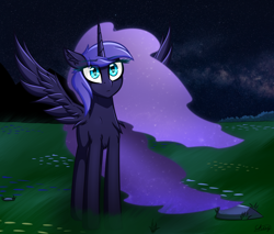 Size: 4500x3840 | Tagged: safe, artist:chage, imported from derpibooru, nightmare moon, alicorn, pony, cute, female, mare, night, solo