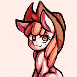 Size: 1764x1764 | Tagged: safe, artist:kyouman1010, imported from derpibooru, apple bloom, earth pony, pony, cowboy hat, female, filly, hat, solo