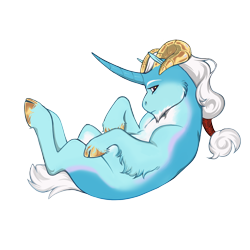 Size: 1500x1500 | Tagged: safe, artist:celeriven, imported from derpibooru, oc, oc only, hybrid, pony, cloven hooves, male, offspring, parent:grogar, parent:princess celestia, simple background, solo, transparent background