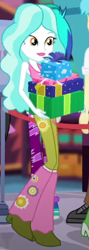 Size: 145x407 | Tagged: safe, imported from derpibooru, screencap, dj pon-3, paisley, vinyl scratch, equestria girls, equestria girls series, holidays unwrapped, spoiler:eqg series (season 2), cropped, dashing through the mall, female, winter break-in