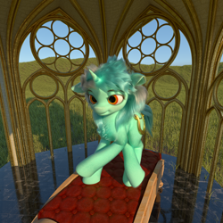 Size: 1920x1920 | Tagged: safe, artist:santiblocks, imported from derpibooru, lyra heartstrings, pony, unicorn, 3d, female, mare, solo