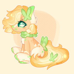 Size: 1200x1200 | Tagged: safe, artist:f-luffbutt, imported from derpibooru, oc, oc:dreamsicle, earth pony, pony, female, mare, solo, tongue out