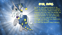 Size: 4617x2590 | Tagged: safe, artist:andoanimalia, imported from derpibooru, star swirl the bearded, pony, unicorn, bio, high res, male, show accurate, solo, stallion, story included