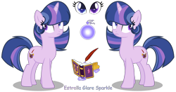 Size: 4026x2112 | Tagged: safe, artist:starshine-sentryyt, imported from derpibooru, oc, oc only, oc:estella glare, pony, unicorn, female, mare, offspring, parent:flash sentry, parent:twilight sparkle, parents:flashlight, simple background, solo, transparent background