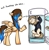 Size: 1977x2000 | Tagged: safe, artist:megabait, imported from derpibooru, oc, oc only, oc:lana, oc:megabait, pegasus, pony, ask, refrigerator, wings