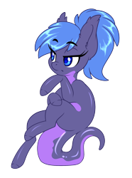 Size: 1378x1857 | Tagged: safe, artist:silkensaddle, imported from derpibooru, oc, oc only, oc:silva, alp-luachra, lizard, lizard pony, original species, pony, female, simple background, solo, transparent background