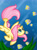 Size: 1280x1708 | Tagged: safe, artist:ebonyjewelwing, imported from derpibooru, fluttershy, fish, pegasus, pony, seapony (g4), bubble, crepuscular rays, dorsal fin, female, fish tail, flowing tail, green eyes, looking up, ocean, pink mane, seaponified, seapony fluttershy, seaweed, signature, smiling, solo, species swap, swimming, tail, underwater, water, watershy, wings