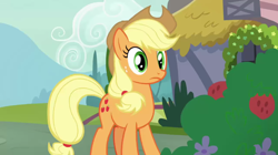 Size: 1920x1078 | Tagged: safe, imported from derpibooru, screencap, applejack, pony, honest apple, solo