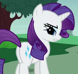 Size: 692x661 | Tagged: safe, imported from derpibooru, screencap, rarity, pony, unicorn, honest apple, season 7, butt, cropped, plot, solo