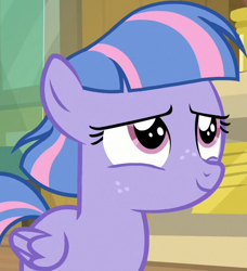 Size: 414x453 | Tagged: safe, imported from derpibooru, screencap, wind sprint, pegasus, pony, common ground, season 9, spoiler:s09, cropped, female, filly, happy, reaction image, solo